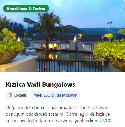 Ana Sayfa turizm web tasarım